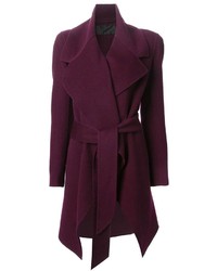 Женское пурпурное пальто от Donna Karan