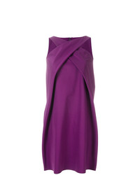 Пурпурное платье прямого кроя от Paule Ka