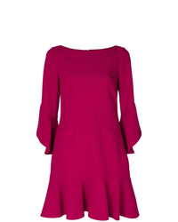 Пурпурное платье прямого кроя от Talbot Runhof