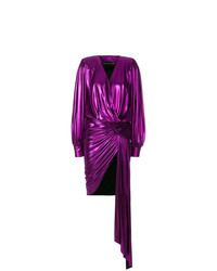 Пурпурное платье-футляр от Alexandre Vauthier