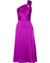 Пурпурное шелковое платье от Cushnie et Ochs