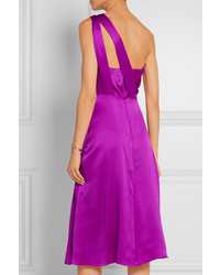 Пурпурное шелковое платье от Cushnie et Ochs