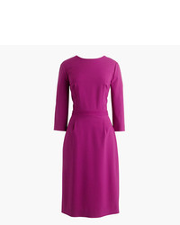 Пурпурное шерстяное платье