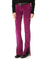 Пурпурные бархатные джинсы
