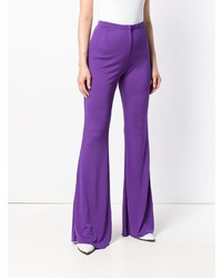Пурпурные брюки-клеш от Marni