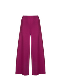 Пурпурные брюки-кюлоты
