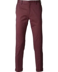 Пурпурные брюки чинос от Paul Smith