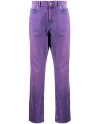 Мужские пурпурные вареные джинсы от Martine Rose