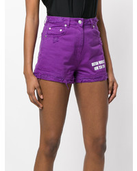 Женские пурпурные джинсовые шорты от MSGM