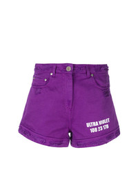 Женские пурпурные джинсовые шорты от MSGM