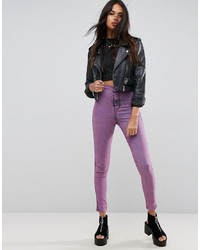 Пурпурные джинсы скинни от ASOS DESIGN