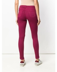 Пурпурные джинсы скинни от J Brand