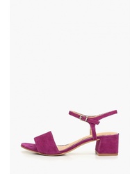 Пурпурные замшевые босоножки на каблуке от Gioseppo