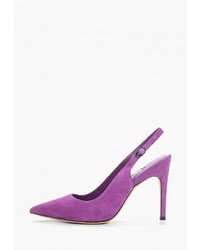 Пурпурные замшевые туфли от Elche