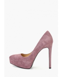 Пурпурные замшевые туфли от Evigi