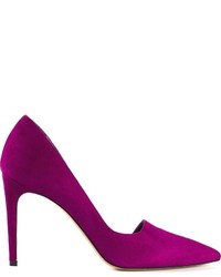 Пурпурные замшевые туфли от Jean-Michel Cazabat