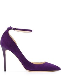 Пурпурные замшевые туфли от Jimmy Choo