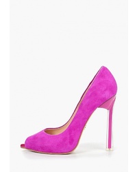 Пурпурные замшевые туфли от Marco Bonne`