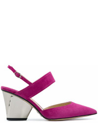 Пурпурные замшевые туфли от Paul Andrew
