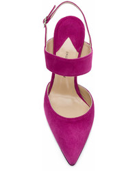Пурпурные замшевые туфли от Paul Andrew