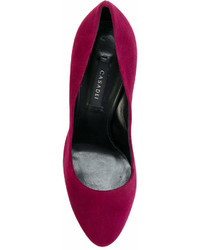Пурпурные замшевые туфли от Casadei