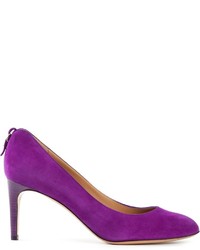 Пурпурные замшевые туфли от Salvatore Ferragamo