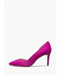 Пурпурные замшевые туфли