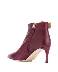 Пурпурные кожаные ботильоны от Chloe Gosselin