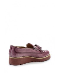 Женские пурпурные кожаные лоферы от Ana Lublin