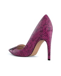 Пурпурные кожаные туфли от Sergio Rossi