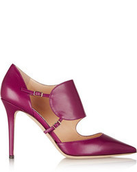Пурпурные кожаные туфли от Jimmy Choo