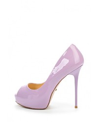 Пурпурные кожаные туфли от Vitacci