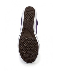 Пурпурные кроссовки на танкетке от Benini