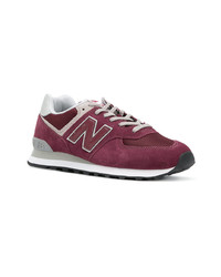 Мужские пурпурные низкие кеды от New Balance