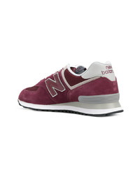 Мужские пурпурные низкие кеды от New Balance