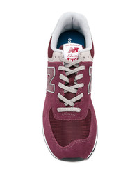 Мужские пурпурные низкие кеды от New Balance