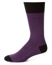 Пурпурные носки с принтом