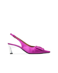 Пурпурные сатиновые туфли от Marni