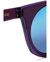 Женские пурпурные солнцезащитные очки от Fendi