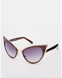 Женские пурпурные солнцезащитные очки от Cat Eye