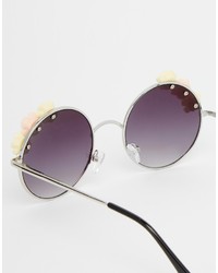 Женские пурпурные солнцезащитные очки от Asos