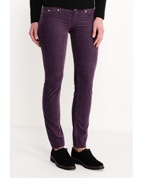 Пурпурные узкие брюки от Gas