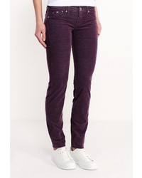 Пурпурные узкие брюки от Gas