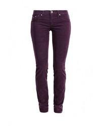 Пурпурные узкие брюки от Gas
