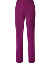 Пурпурные шерстяные классические брюки