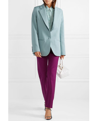Женские пурпурные шерстяные классические брюки от Derek Lam