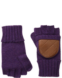 Пурпурные шерстяные перчатки
