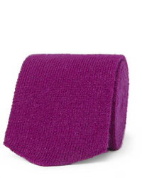 Пурпурный вязаный галстук