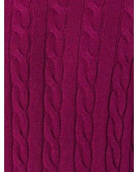 Мужской пурпурный вязаный свитер от Fay