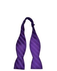 Пурпурный галстук-бабочка в горизонтальную полоску